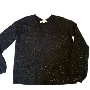 Sequined black sweater
